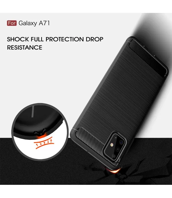 Silikonska Carbon zaštitna maska Samsung Galaxy A71