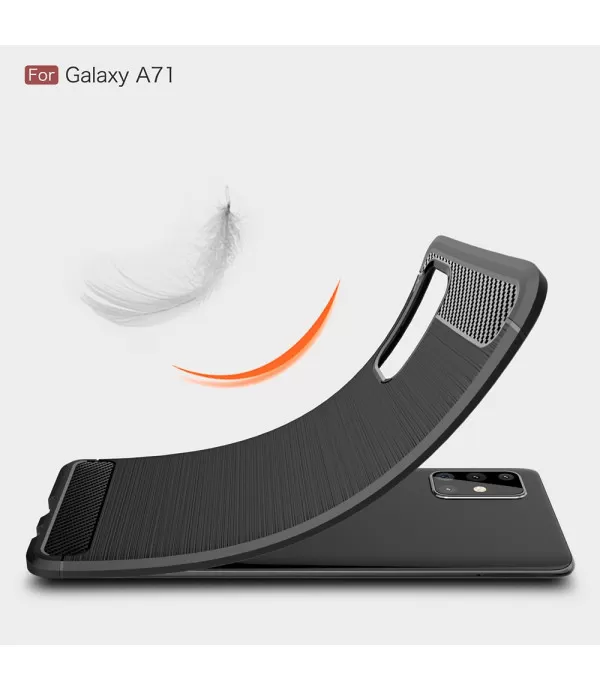 Silikonska Carbon zaštitna maska Samsung Galaxy A71