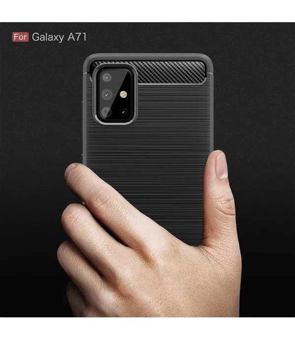 Silikonska Carbon zaštitna maska Samsung Galaxy A71