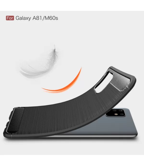 Carbon brush silikonska zaštitna maska Samsung Galaxy Note 10 Lite 2020