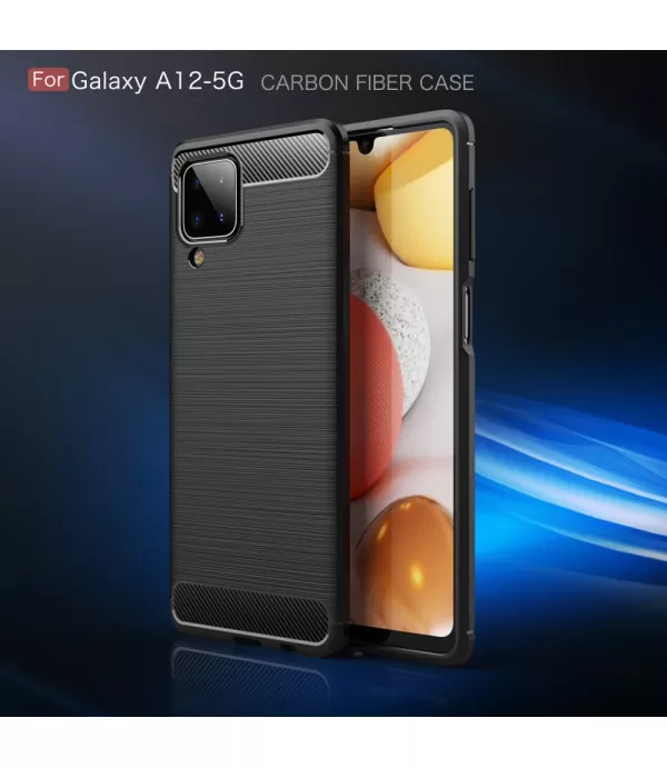 Carbon Brush silikonska zaštitna maska Samsung Galaxy A12