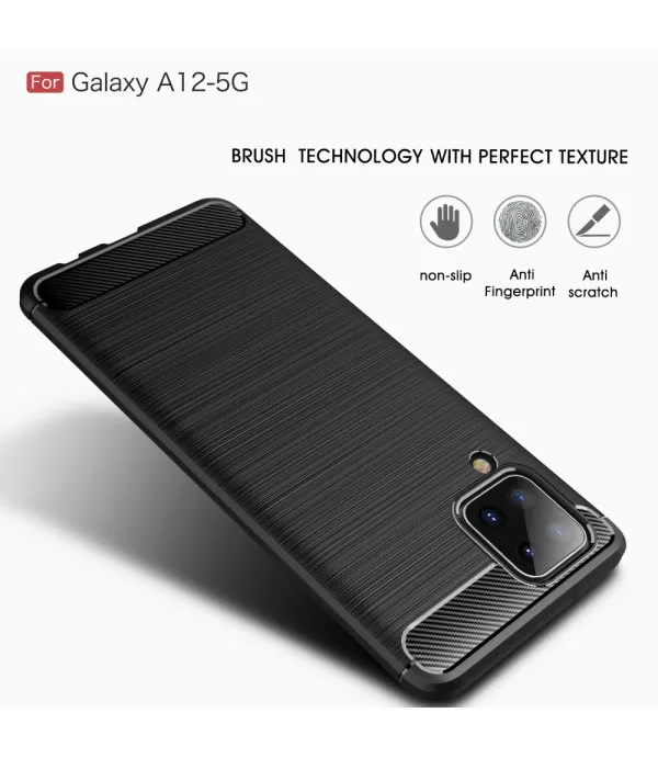 Carbon Brush silikonska zaštitna maska Samsung Galaxy A12