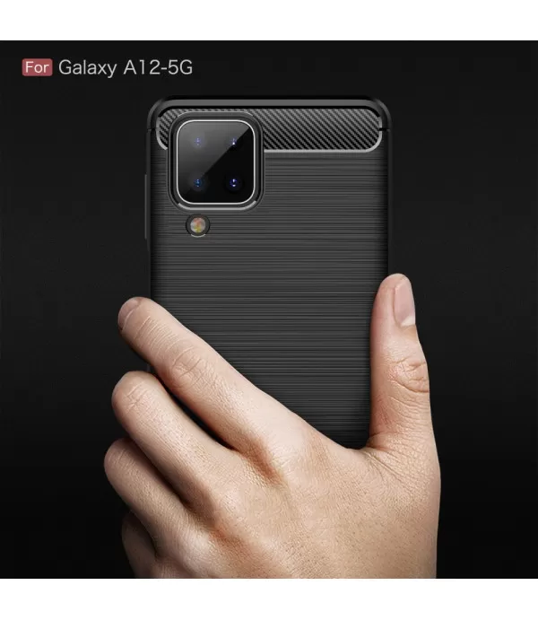 Carbon Brush silikonska zaštitna maska Samsung Galaxy A12