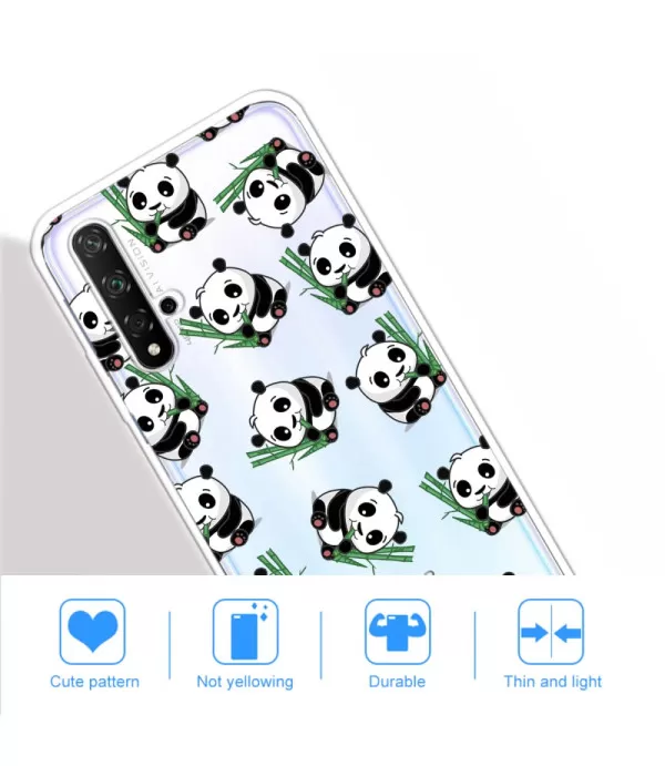 Panda dizajn silikonska zaštitna maska Huawei Nova 5T - Honor 20