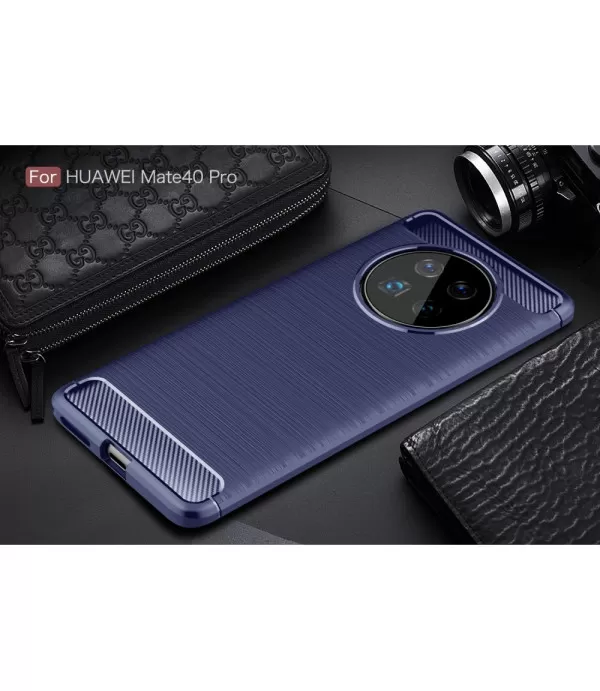 Carbon Brush silikonska zaštitna maskica Huawei Mate 40 Pro