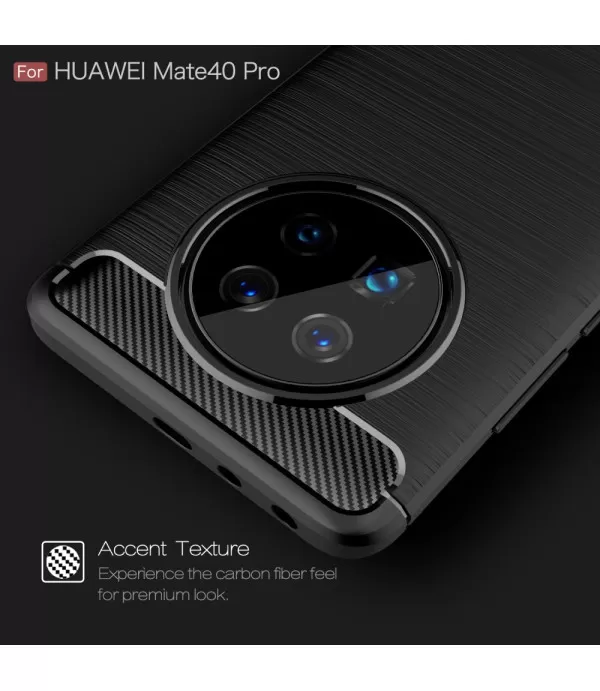 Carbon Brush silikonska zaštitna maskica Huawei Mate 40 Pro