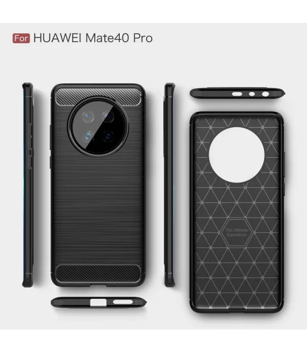 Carbon Brush silikonska zaštitna maskica Huawei Mate 40 Pro