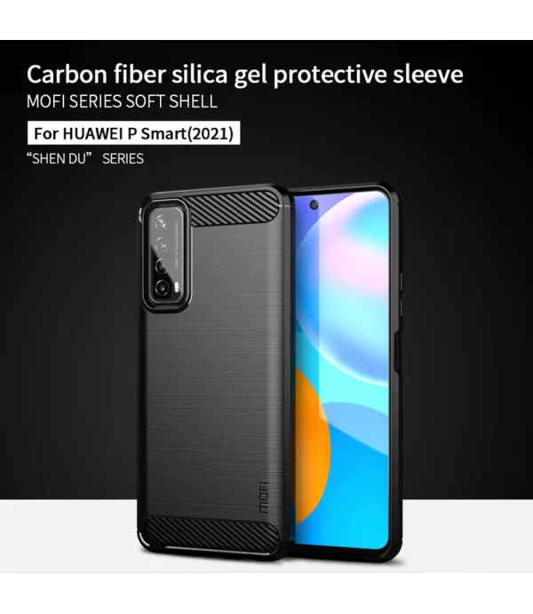 Carbon Brush silikonska zaštitna maskica Huawei P Smart 2021