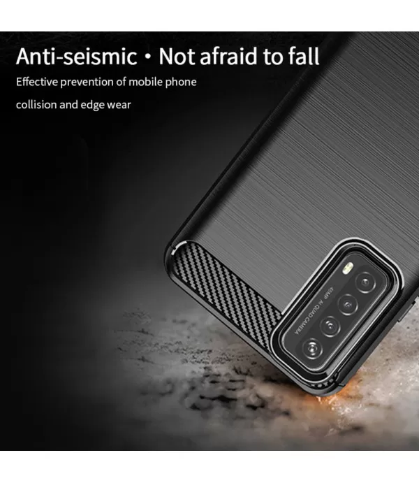 Carbon Brush silikonska zaštitna maskica Huawei P Smart 2021