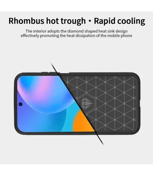 Carbon Brush silikonska zaštitna maskica Huawei P Smart 2021