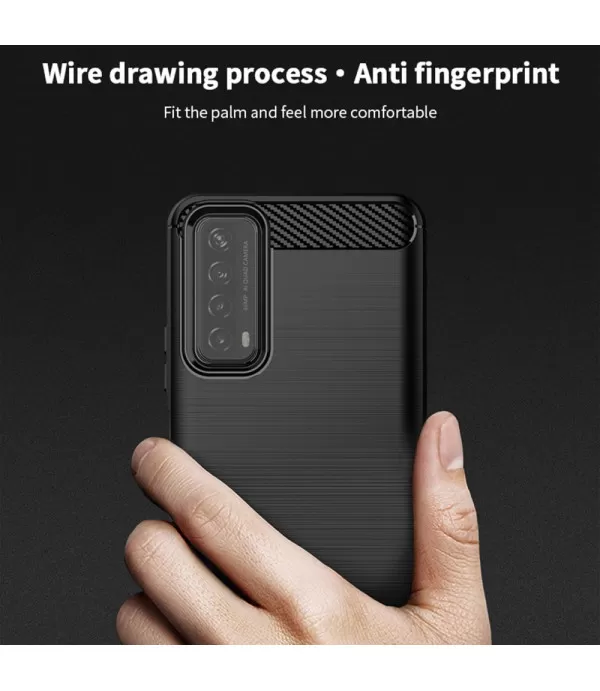 Carbon Brush silikonska zaštitna maskica Huawei P Smart 2021