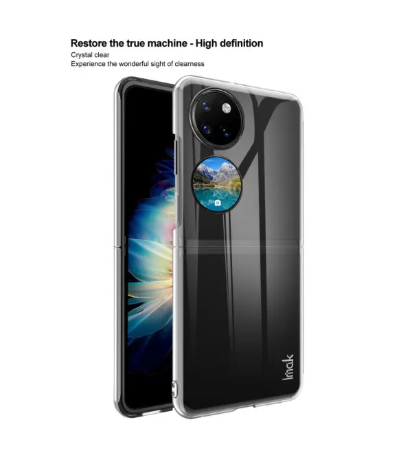 IMAK Crystal II serija plastična prozirna maskica za Huawei P50 Pocket
