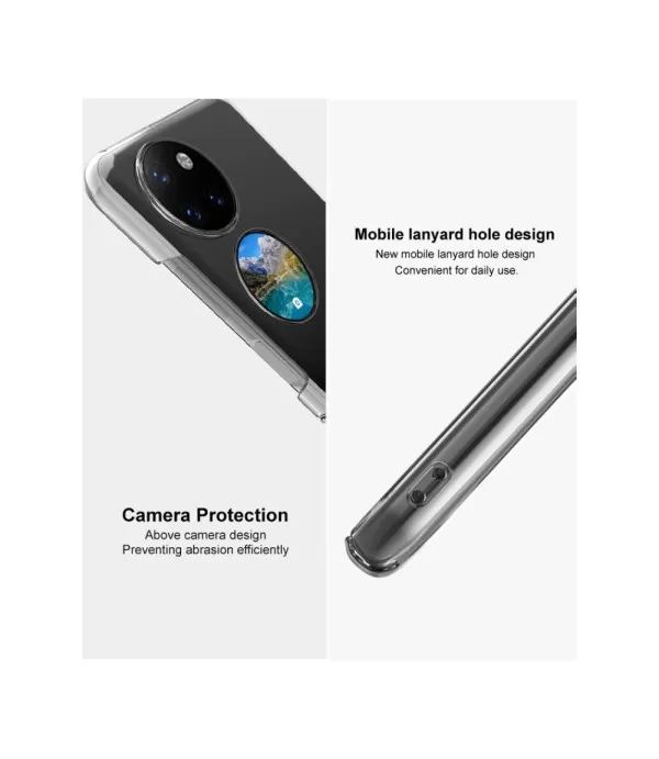 IMAK Crystal II serija plastična prozirna maskica za Huawei P50 Pocket