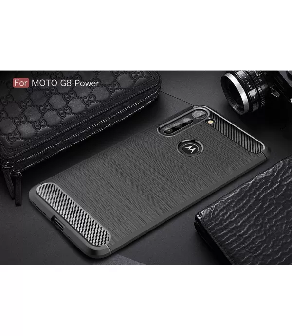 Carbon Brush silikonska zaštitna maskica Moto G8 Power