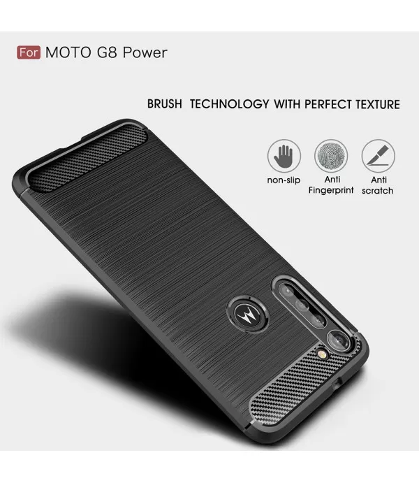Carbon Brush silikonska zaštitna maskica Moto G8 Power