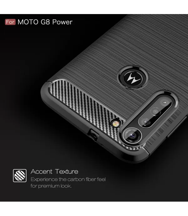 Carbon Brush silikonska zaštitna maskica Moto G8 Power