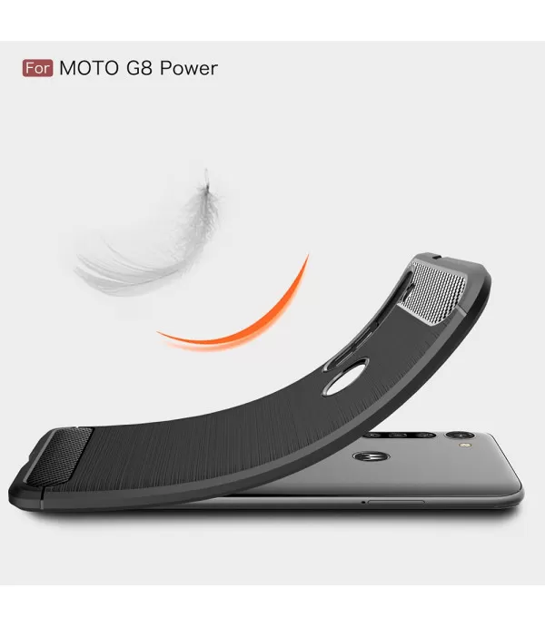 Carbon Brush silikonska zaštitna maskica Moto G8 Power