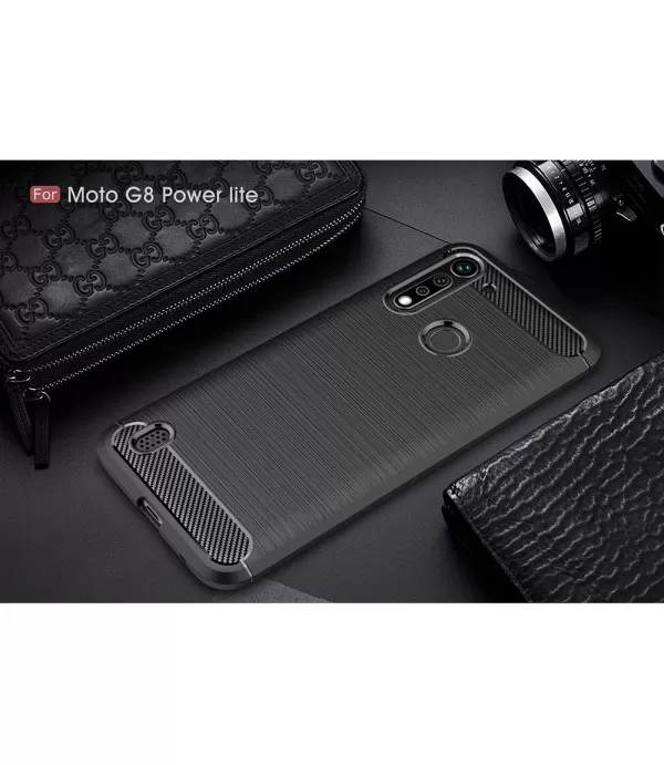 Carbon Brush silikonska zaštitna maskica Moto G8 Power Lite