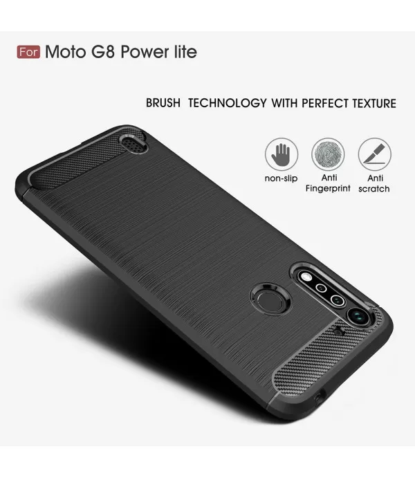 Carbon Brush silikonska zaštitna maskica Moto G8 Power Lite