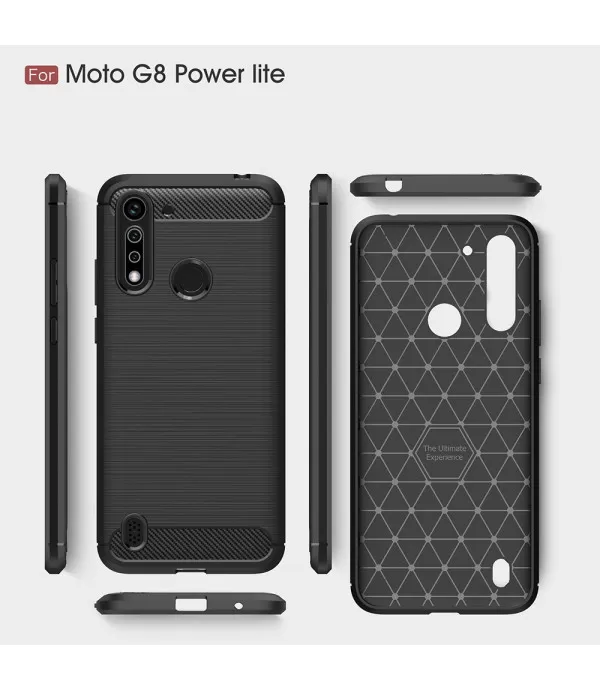 Carbon Brush silikonska zaštitna maskica Moto G8 Power Lite