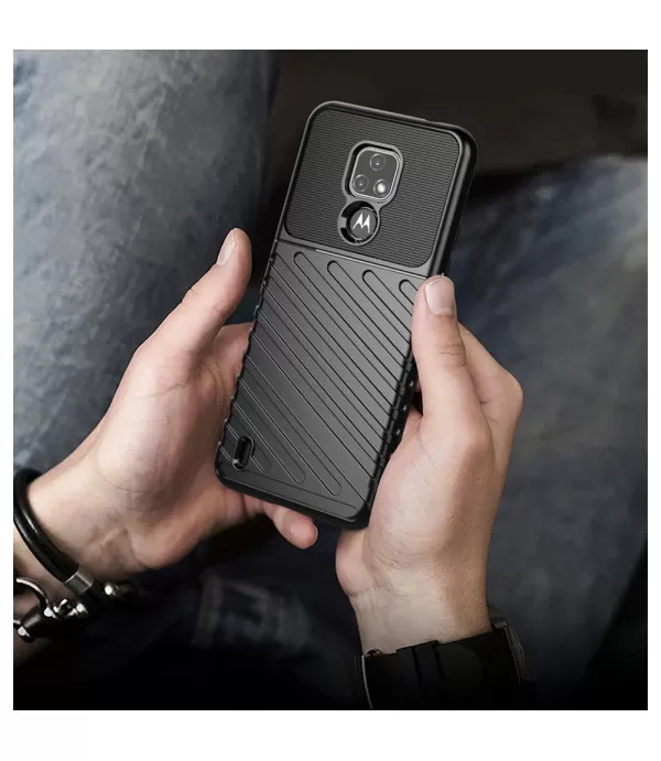 Carbon brush silikonska zaštitna maska Moto E7