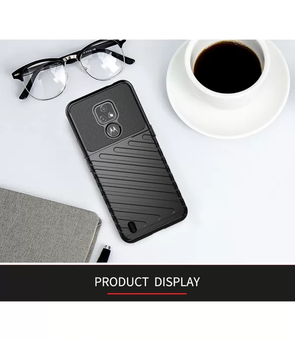 Carbon brush silikonska zaštitna maska Moto E7