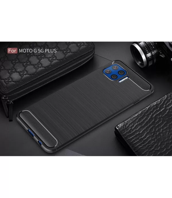 Carbon Brush silikonska zaštitna maskica Moto G 5G Plus