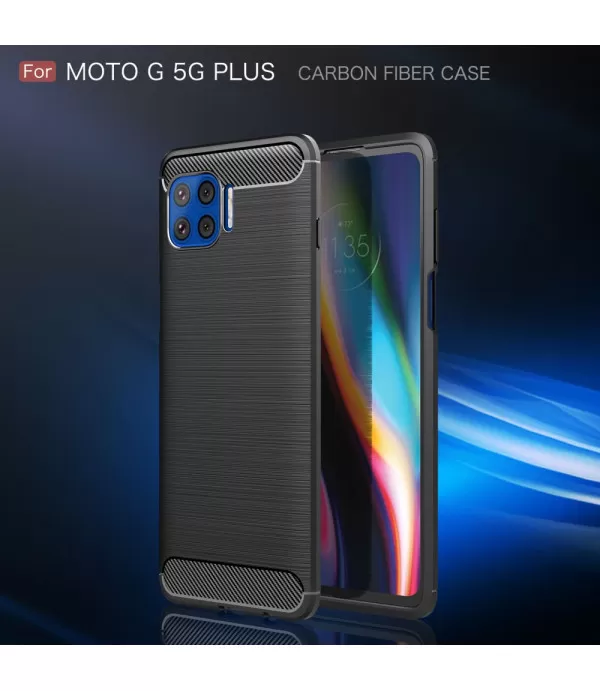 Carbon Brush silikonska zaštitna maskica Moto G 5G Plus
