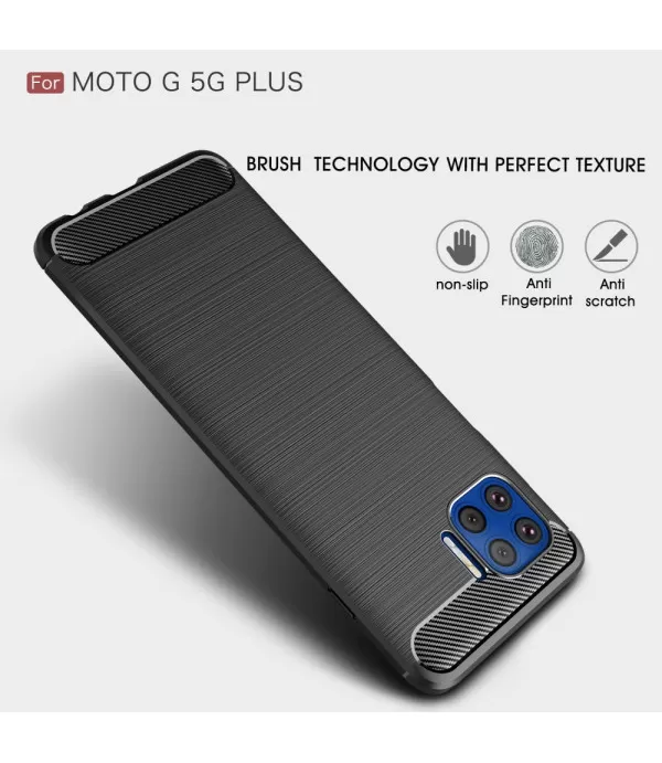 Carbon Brush silikonska zaštitna maskica Moto G 5G Plus