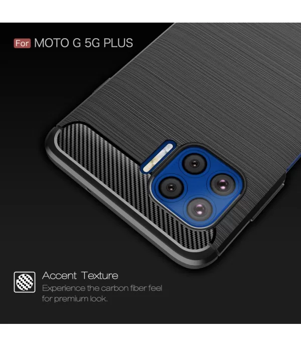 Carbon Brush silikonska zaštitna maskica Moto G 5G Plus