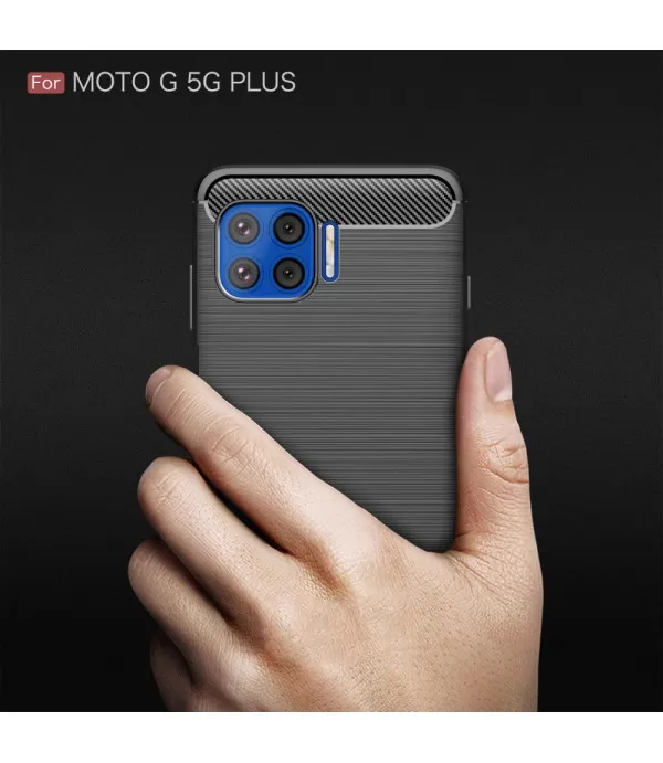 Carbon Brush silikonska zaštitna maskica Moto G 5G Plus