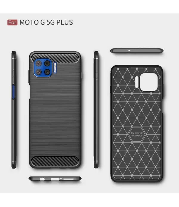 Carbon Brush silikonska zaštitna maskica Moto G 5G Plus