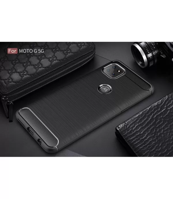 Carbon Brush silikonska zaštitna maskica Moto G 5G