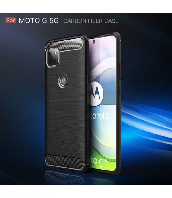 Carbon Brush silikonska zaštitna maskica Moto G 5G