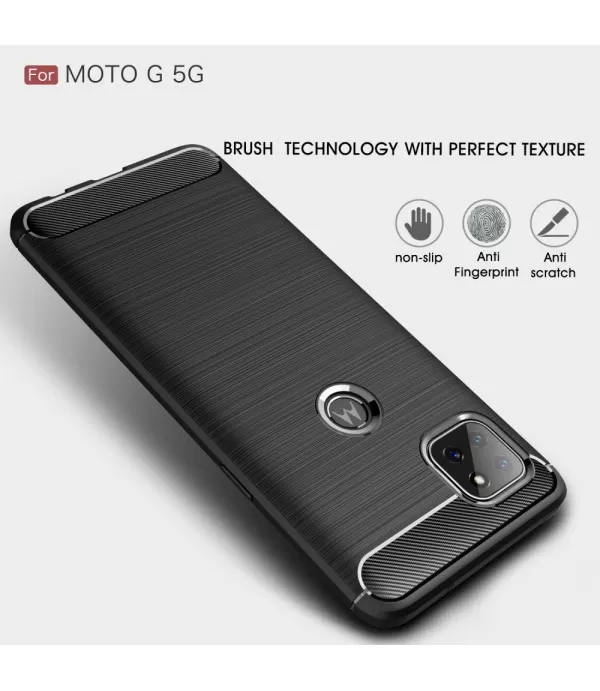 Carbon Brush silikonska zaštitna maskica Moto G 5G