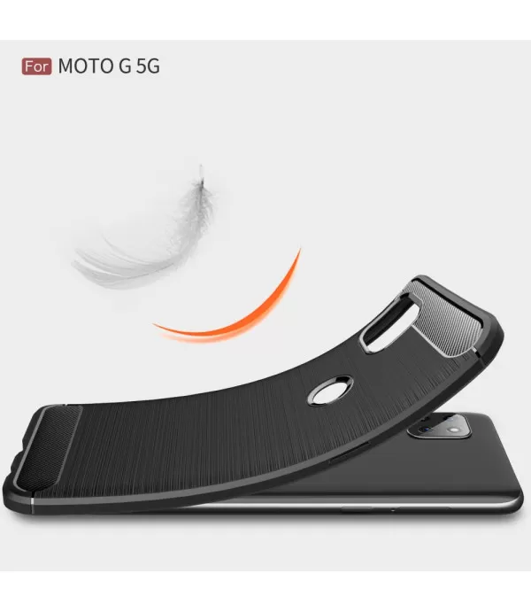 Carbon Brush silikonska zaštitna maskica Moto G 5G