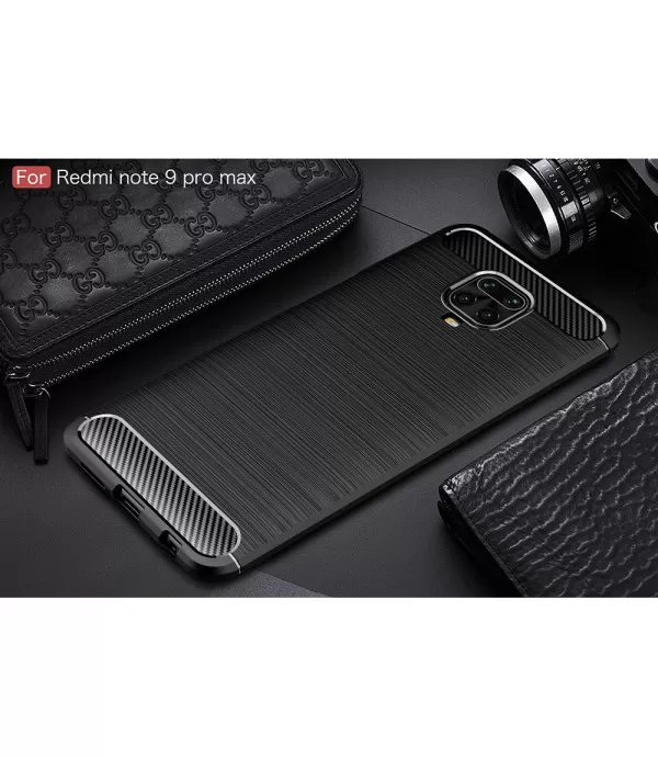 Carbon Brush silikonska zaštitna maska Xiaomi Redmi Note 9 Pro