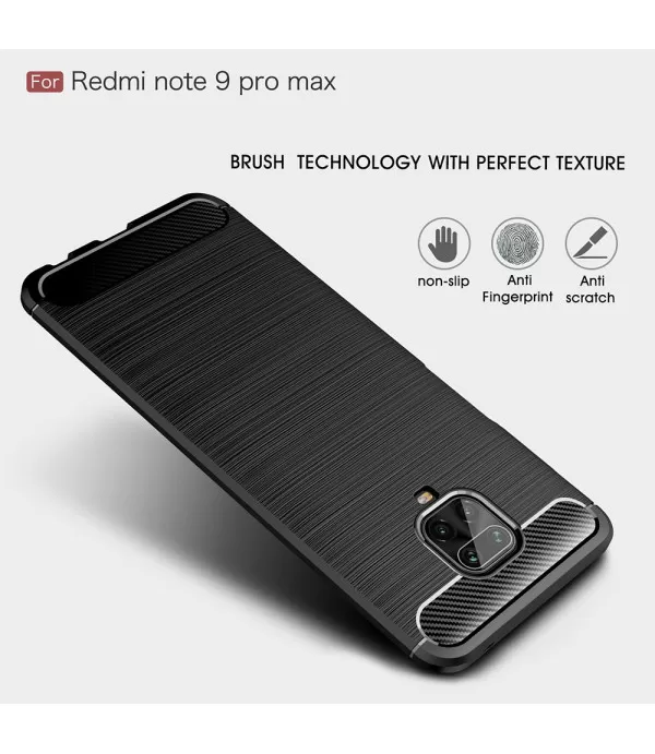 Carbon Brush silikonska zaštitna maska Xiaomi Redmi Note 9 Pro