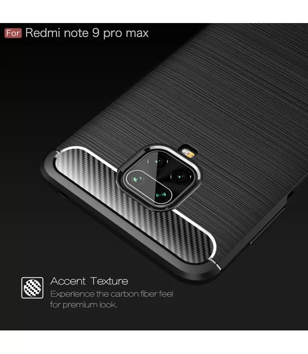 Carbon Brush silikonska zaštitna maska Xiaomi Redmi Note 9 Pro