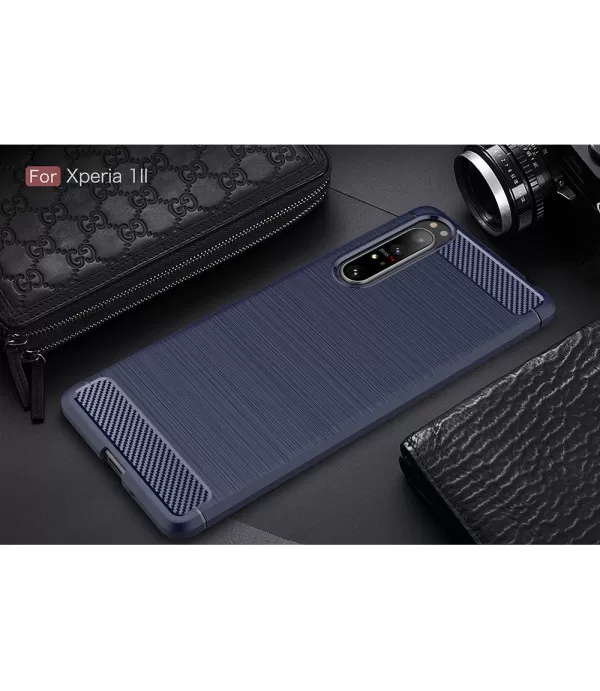 Carbon Brush silikonska zaštitna maska Sony Xperia 1 II