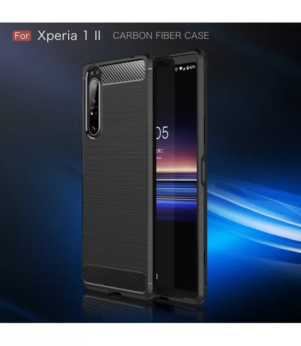 Carbon Brush silikonska zaštitna maska Sony Xperia 1 II