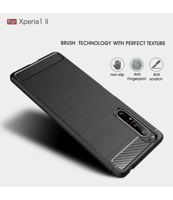 Carbon Brush silikonska zaštitna maska Sony Xperia 1 II