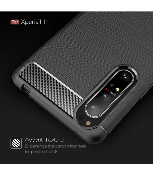 Carbon Brush silikonska zaštitna maska Sony Xperia 1 II