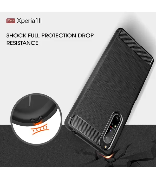 Carbon Brush silikonska zaštitna maska Sony Xperia 1 II