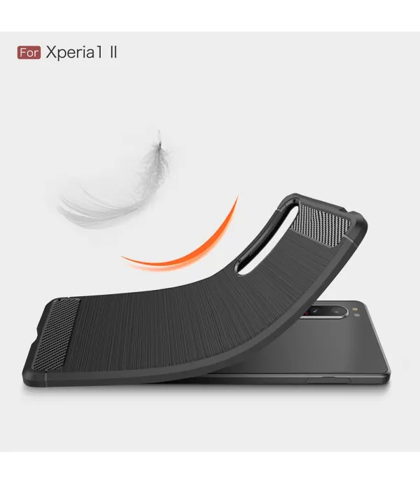 Carbon Brush silikonska zaštitna maska Sony Xperia 1 II