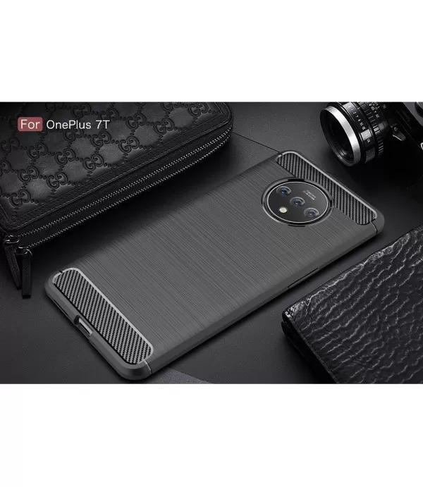 Carbon brush silikonska zaštitna maska Oneplus 7T