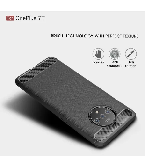 Carbon brush silikonska zaštitna maska Oneplus 7T