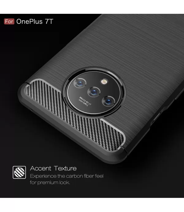 Carbon brush silikonska zaštitna maska Oneplus 7T