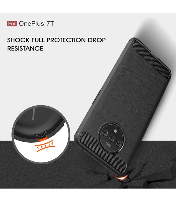 Carbon brush silikonska zaštitna maska Oneplus 7T