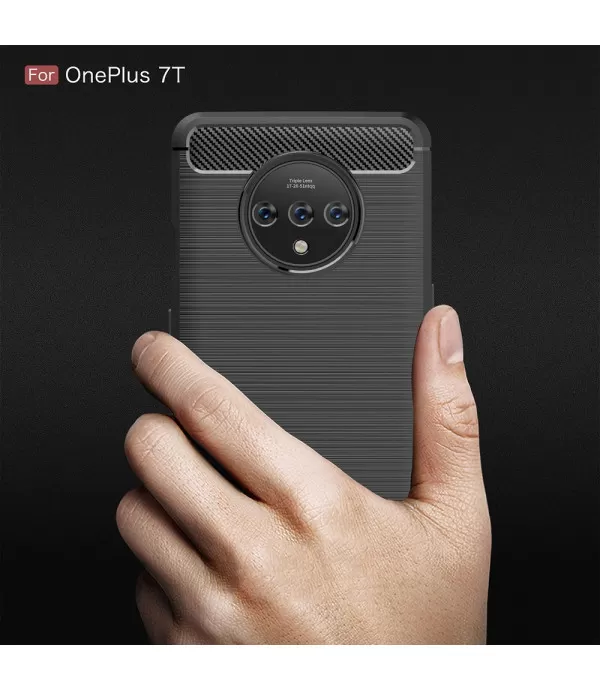 Carbon brush silikonska zaštitna maska Oneplus 7T
